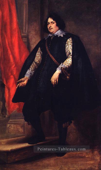 Portrait d’un gentilhomme baroque peintre de cour Anthony van Dyck Peintures à l'huile